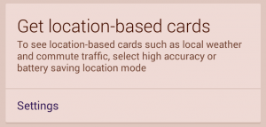 location based cards